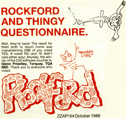 Rockford and Thingy are back!